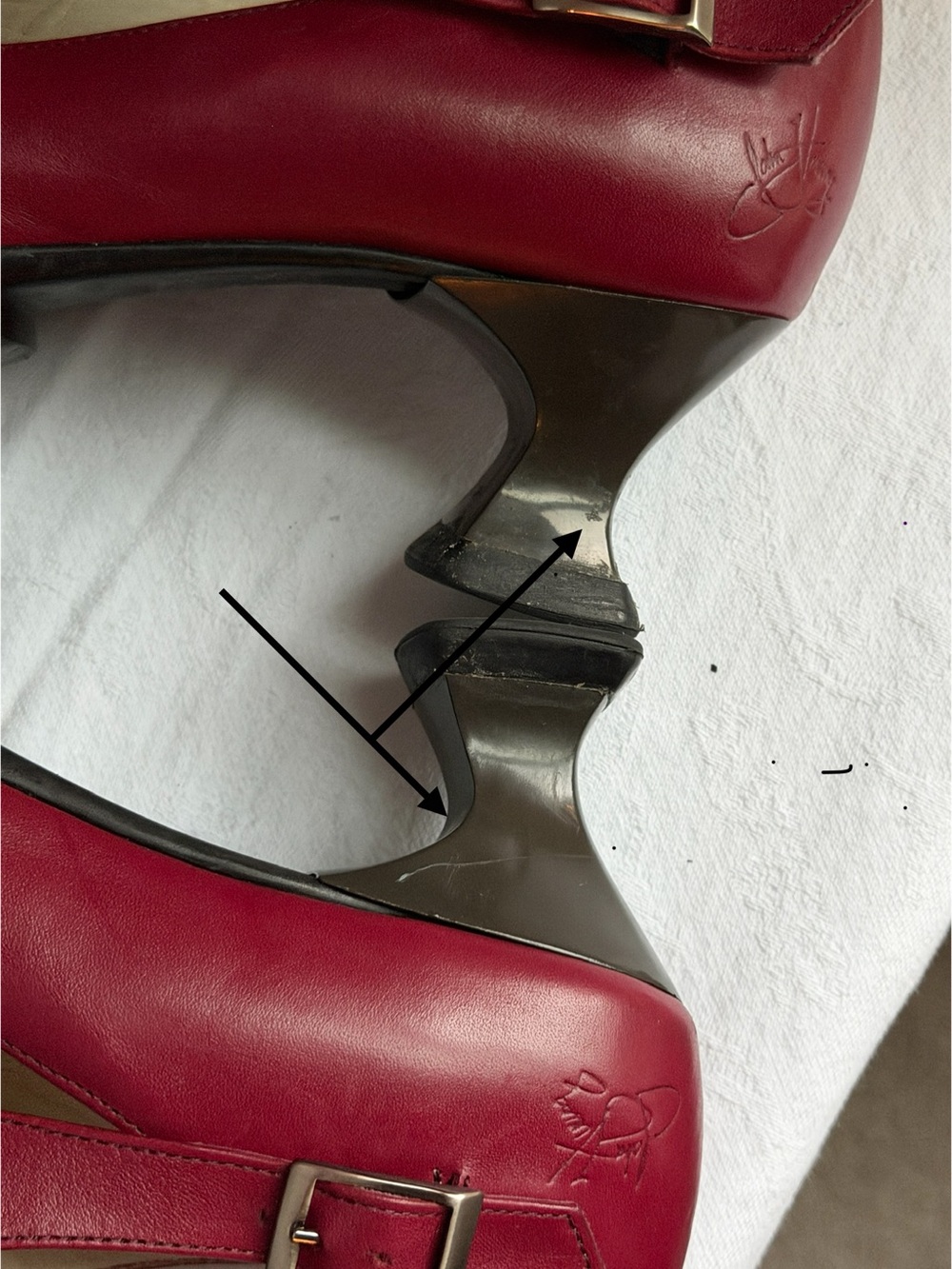 John Fluevog Gracias Cherry Size 10 - Picture 10 of 16